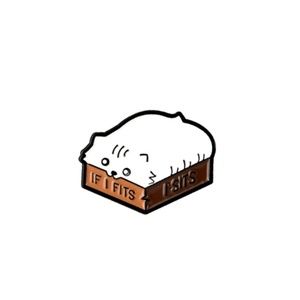 Funny Comfy Cat Soft Enamel Pin